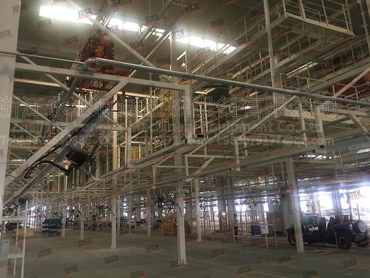 新能源汽車動力網架流水線